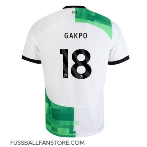 Liverpool Cody Gakpo #18 Replik Auswärtstrikot 2023-24 Kurzarm